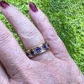Amethyst & Diamond Ring in 9ct Gold