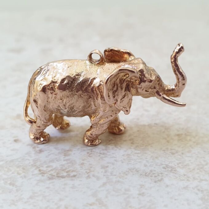 Elephant Pendant in 9ct Gold
