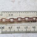 Reserved – Ornate Patterned Link Bracelet in 9ct Rose Gold
