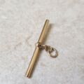 Plain Fixed Albert or T Bar Pendant in 9ct Gold