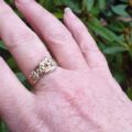 Diamond Set Buckle Ring in 9ct Gold