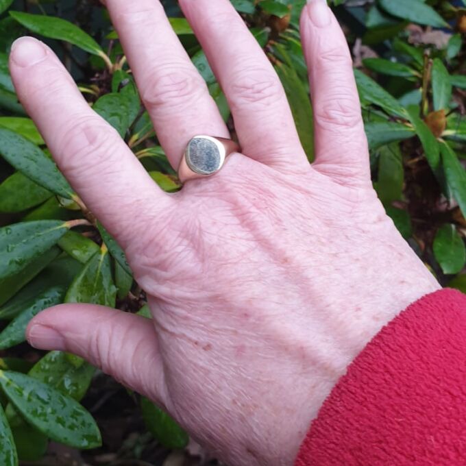 Oval Signet Ring in 9ct Gold