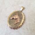 Horse Locket in 9ct Gold