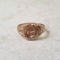 Horse Shoe Signet Ring in 9ct Gold