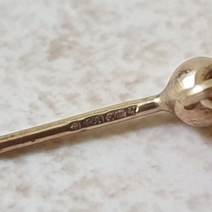 Reserved – Ruby Drop Earings in 9ct Gold