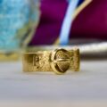 Heavyweight Buckle Ring in 9ct Gold
