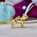 Heavy Terrier Dog Pendant in 9ct Gold