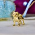 Heavy Terrier Dog Pendant in 9ct Gold