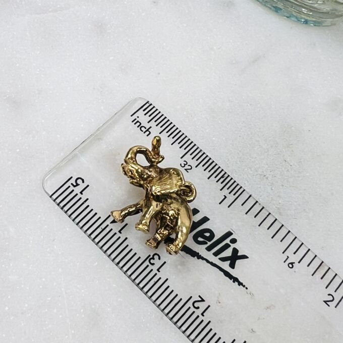 Elephant Charm Pendant in 9ct Gold