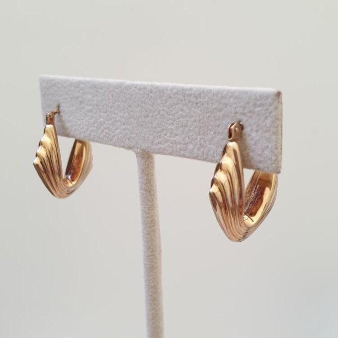 Italian Hoop Earrings in 9ct Gold