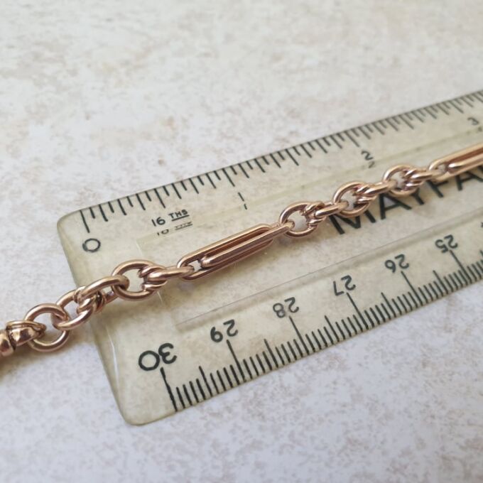 Fancy Link Bracelet in 9ct Rose Gold