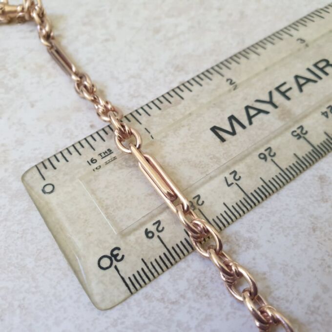 Fancy Link Bracelet in 9ct Rose Gold