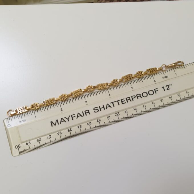 Ornate Fancy Link Bracelet in 9ct Gold