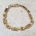 Ornate Fancy Link Bracelet in 9ct Gold