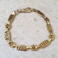 Ornate Fancy Link Bracelet in 9ct Gold