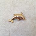 Enamel Dolphin in 9ct Gold