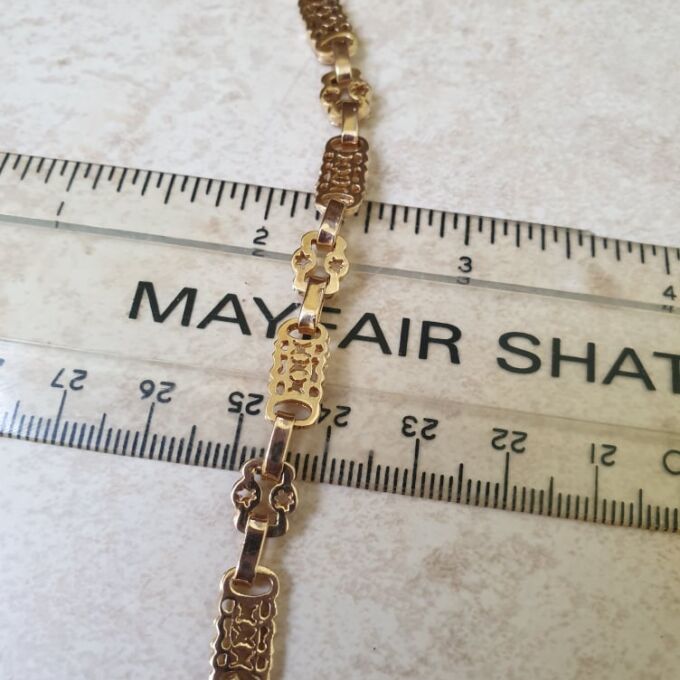 Ornate Fancy Link Bracelet in 9ct Gold