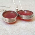 Carnelian Drop Earrings in Sterling Silver