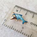 Enamel Dolphin in 9ct Gold