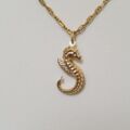 Seahorse Pendant in 9ct Gold