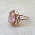 Pink Solitaire Ring in 9ct Gold