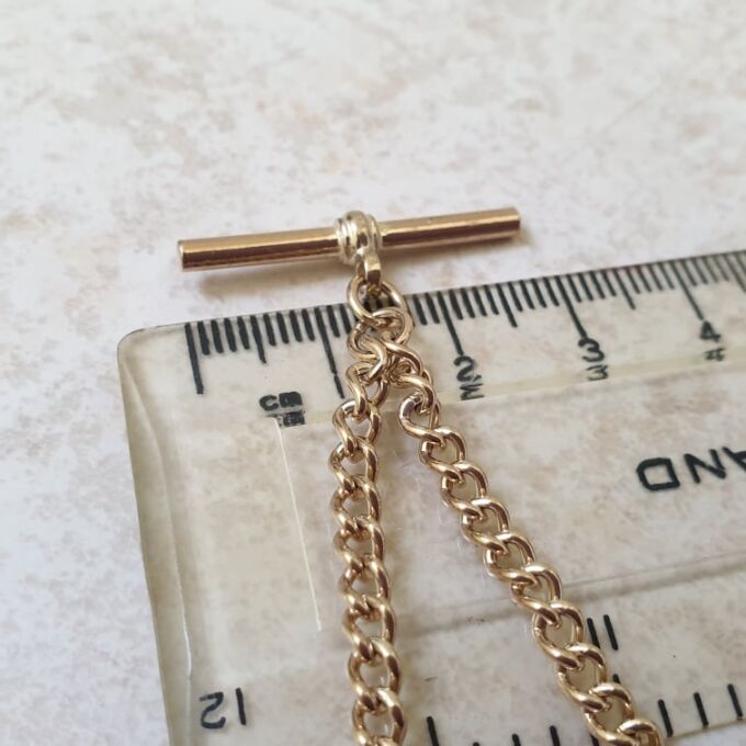 Reserved – T Bar Chain in 9ct Gold, 18 inches