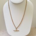 Reserved – T Bar Chain in 9ct Gold, 18 inches