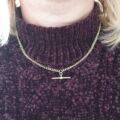 Reserved – T Bar Chain in 9ct Gold, 18 inches