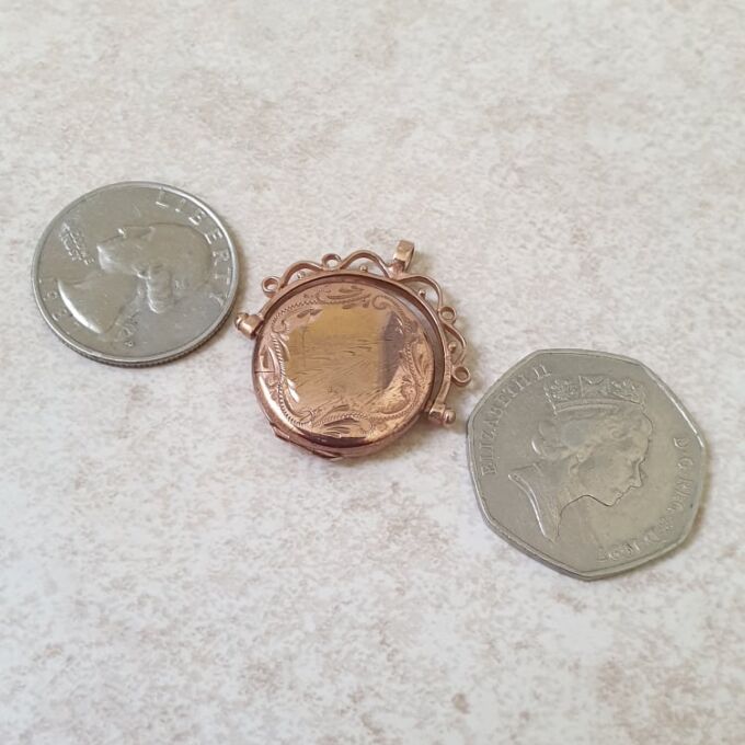 Spinner Locket in 9ct Rose Gold