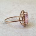 Pink Solitaire Ring in 9ct Gold
