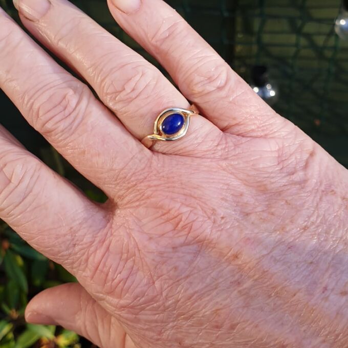 Lapis Lazuli Ring in 9ct Gold