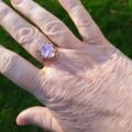 Pink Solitaire Ring in 9ct Gold