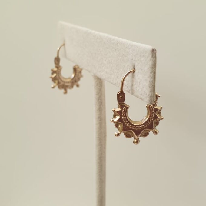 Child Size Gypsy Creole Earrings in 9ct Gold