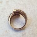 Heavyweight Multi Gem Bypass Ring in 9ct Gold