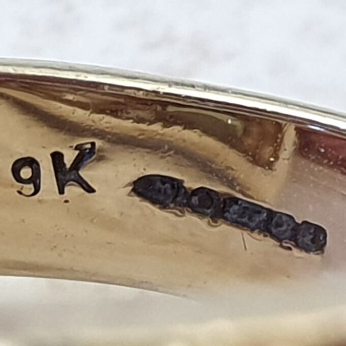 Heavyweight Multi Gem Bypass Ring in 9ct Gold