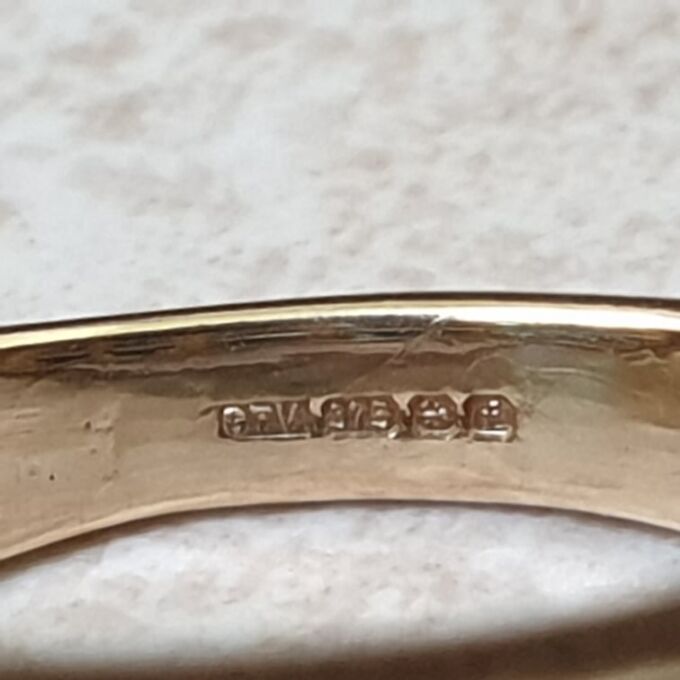 Three Row Dress Ring in 9ct Gold