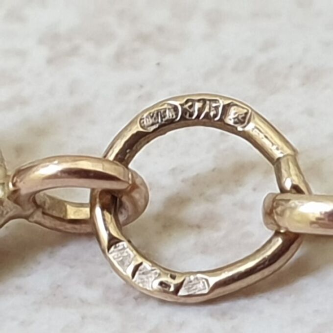 Oval Belcher Chain in 9ct Gold, 18 inches.