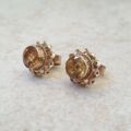 Citrine Stud Earrings in 9ct Gold