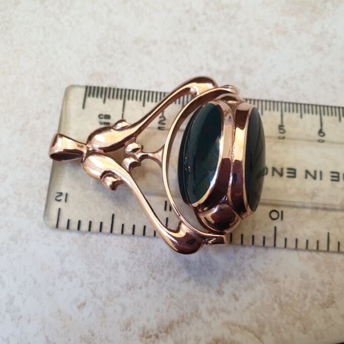 Heavyweight Spinner Fob Pendant in 9ct Rose Gold