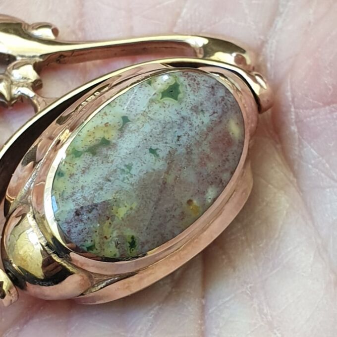 Heavyweight Spinner Fob Pendant in 9ct Rose Gold