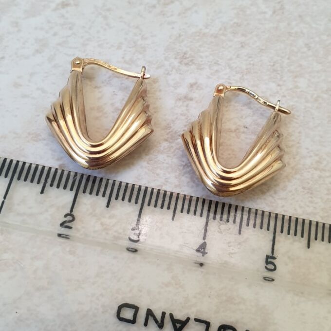 Italian Hoop Earrings in 9ct Gold
