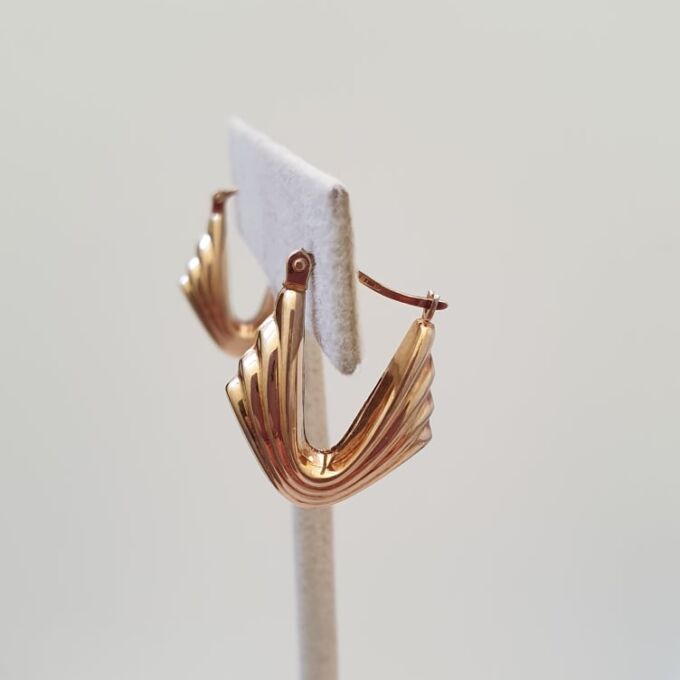 Italian Hoop Earrings in 9ct Gold