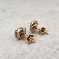 Pearl Knot Stud Earrings in 9ct Gold
