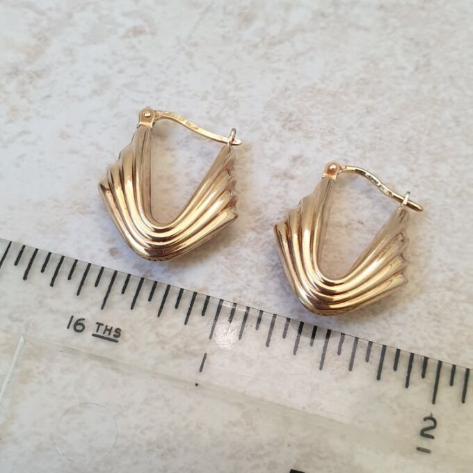 Italian Hoop Earrings in 9ct Gold