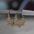 Child Size Gypsy Creole Earrings in 9ct Gold
