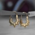 Child Size Gypsy Creole Earrings in 9ct Gold