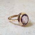 Amethyst Solitaire Ring in 9ct Gold