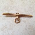 Antique Plain T Bar in 9ct Gold
