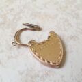 Edwardian Ornate Heart Padlock in 9ct Gold