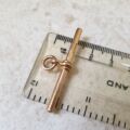 Antique Plain T Bar in 9ct Gold